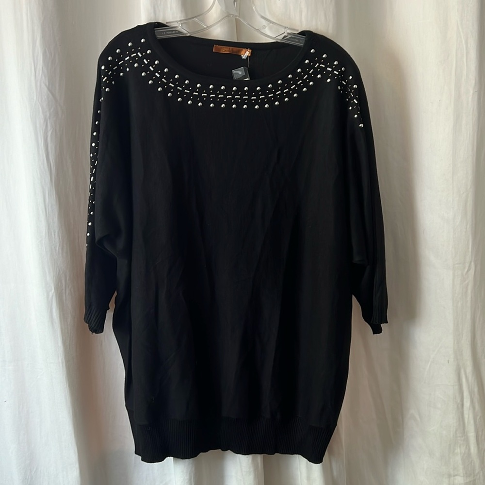 Belldini Stud Knit Sweater Tunic
